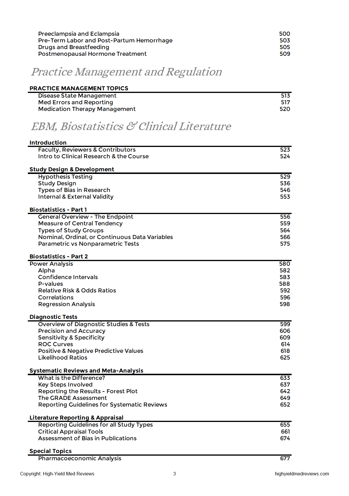 TOC Vol II Pg 3